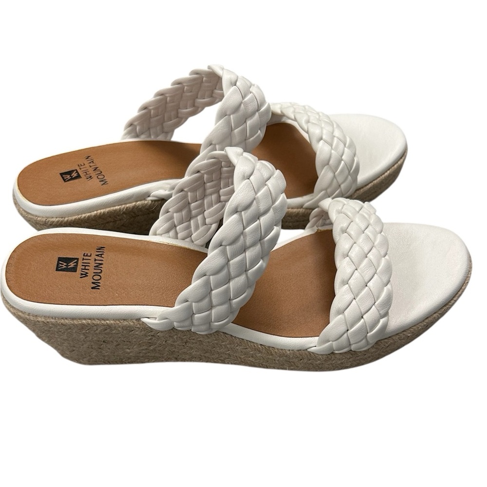 White Mountain Salvadora Women's Espadrille Wedge Sandals size 10 NWOT - Picture 2 of 6